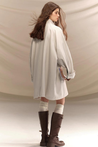 Amber Ginkgo Trench Coat