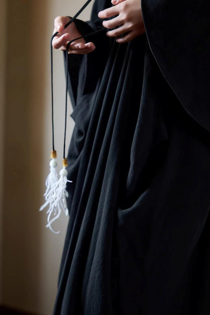 Black Ethereal Batwing Dress