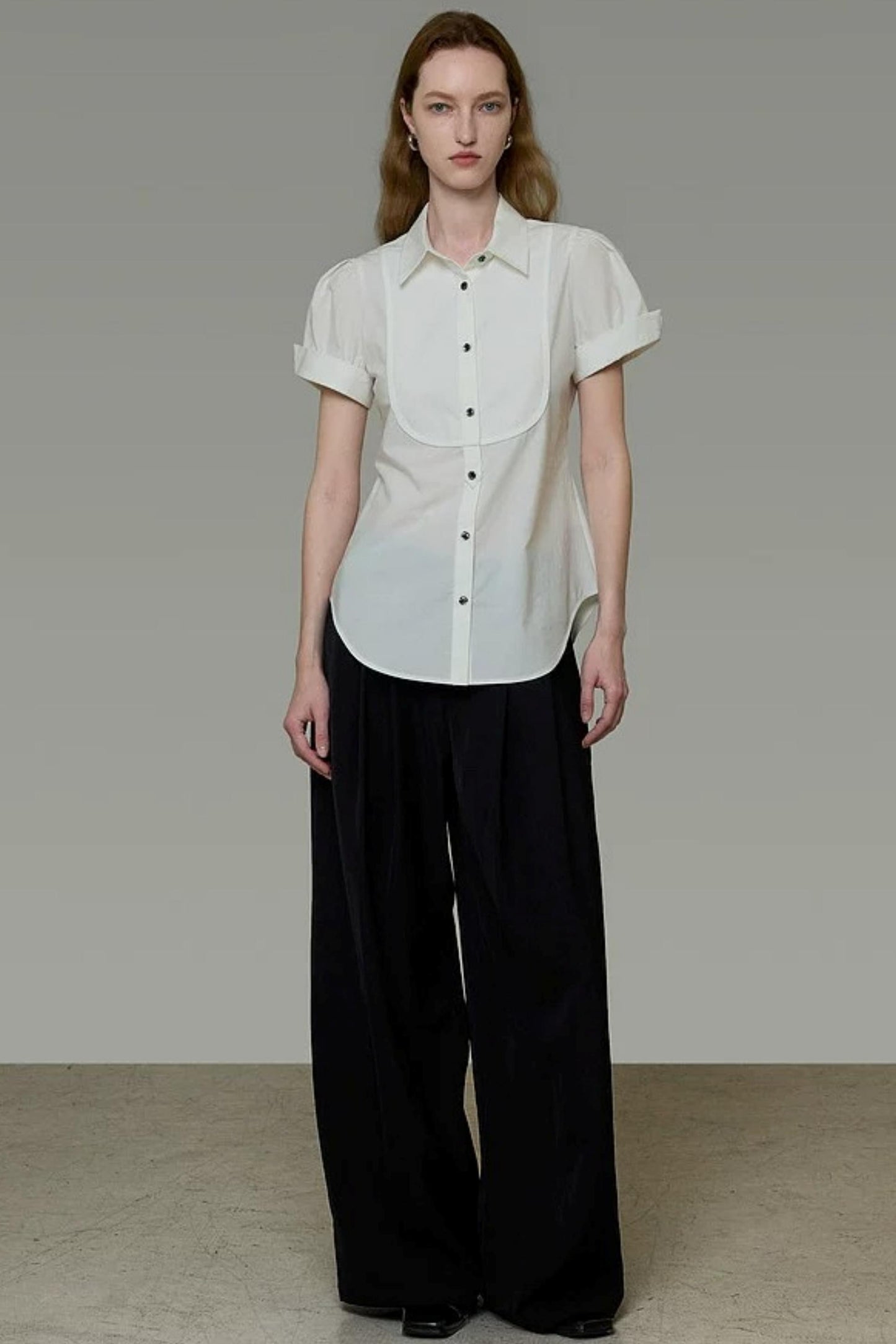 Hochwertige Bluse mit Puffärmeln