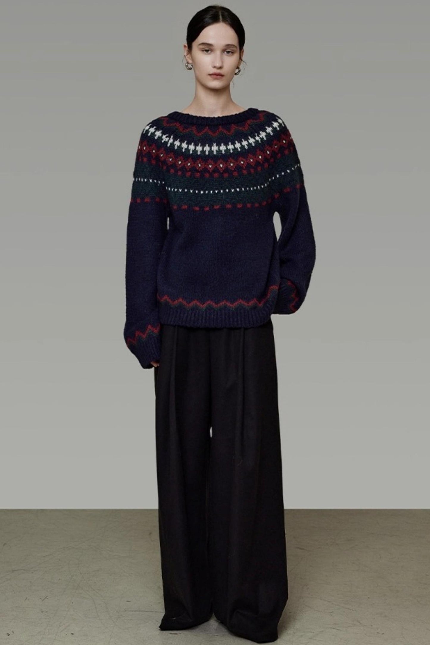 Retro Winter Knit Sweater