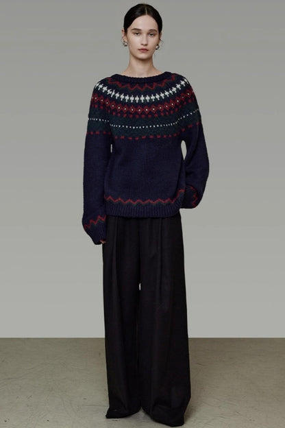 Retro Winter Knit Sweater