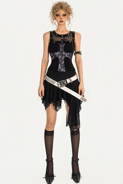 Cool Dark Cross Vest