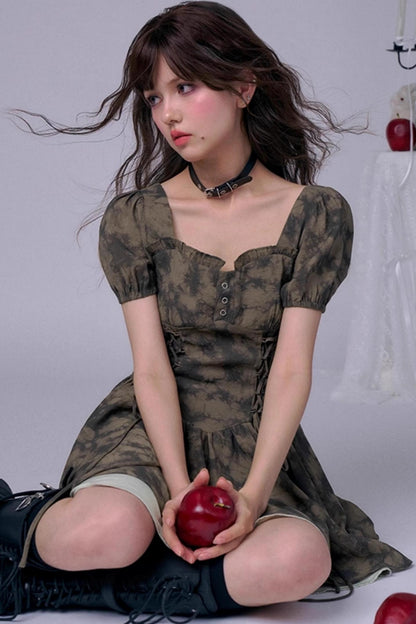 Fighting Fairy Green Tie-Dye Dress