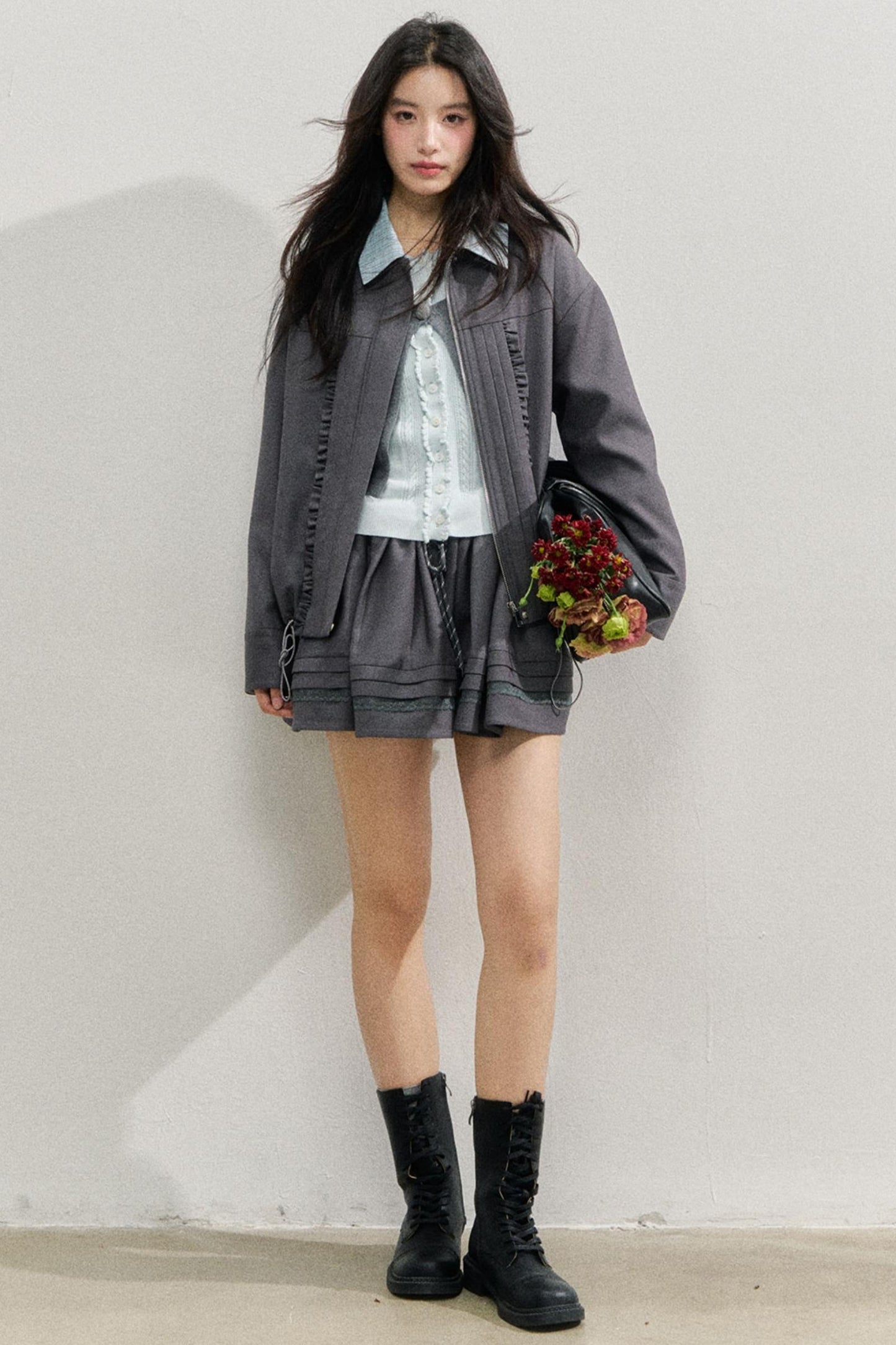 로맨틱 울 재킷 셋업