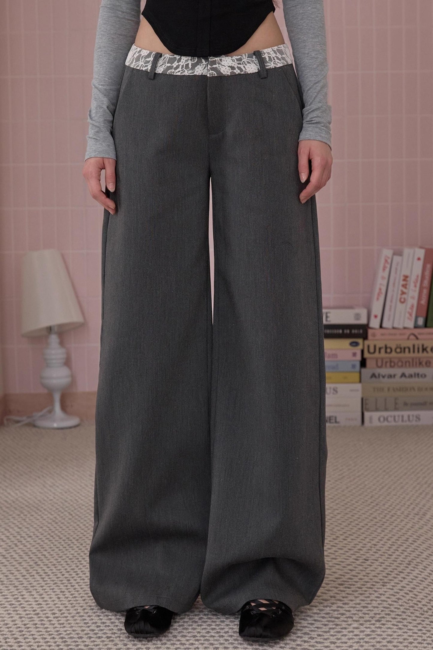 Retro Fit Lace Pants