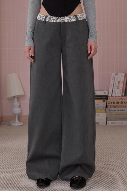 Retro Fit Lace Pants