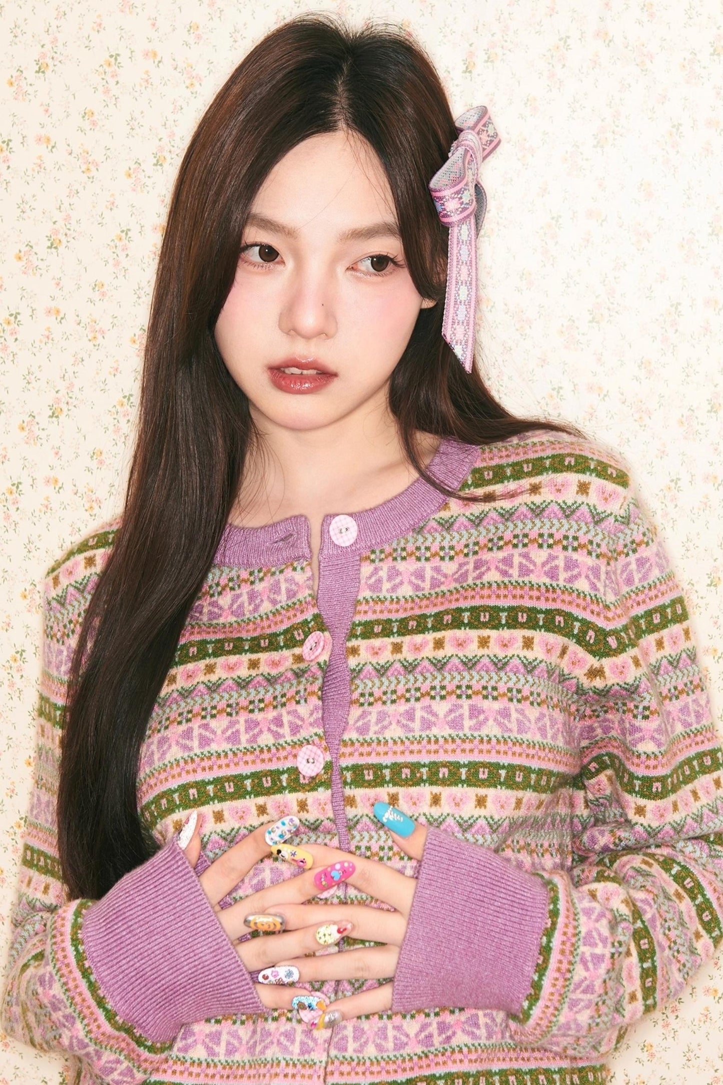 Knitted Cardigan With Skirt Set-Up