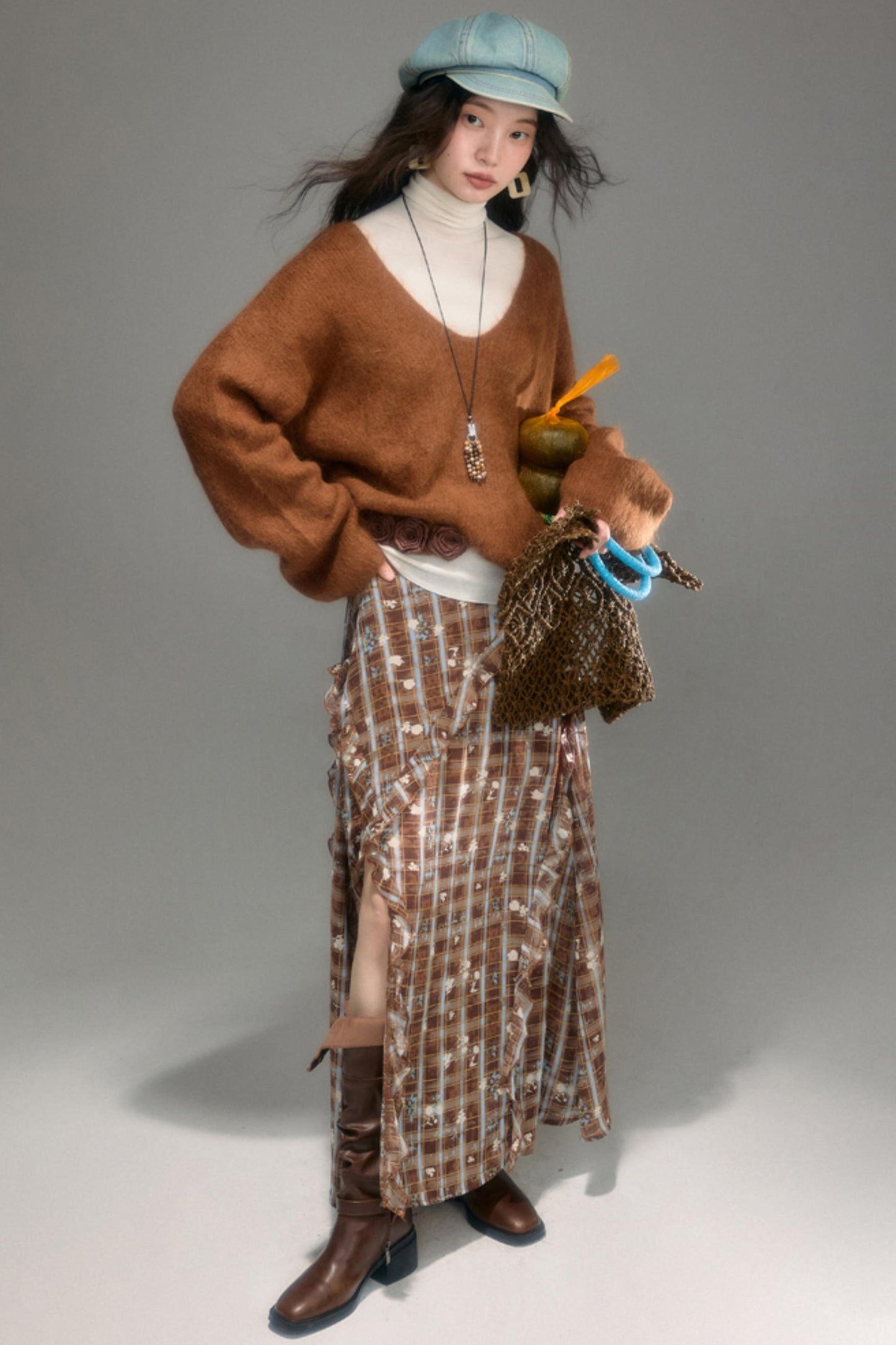 Wilderness Vintage Floral Print Skirt