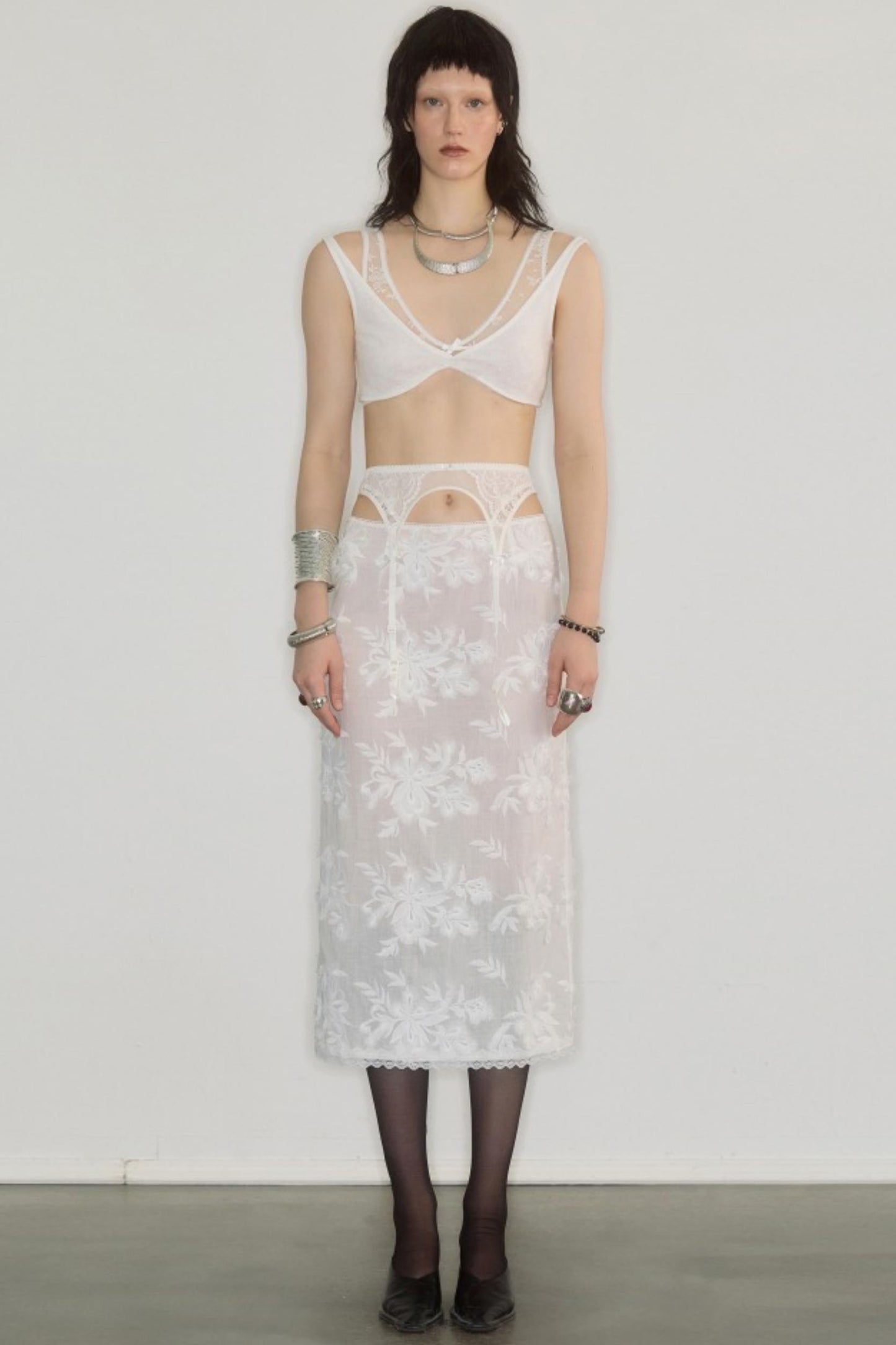 Lace Layered Bra Two-Piece Wear Top