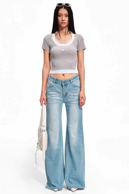 Versailles Wool Patchwork Top