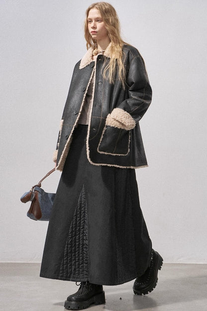 Pure Cotton Asymmetrical Skirt