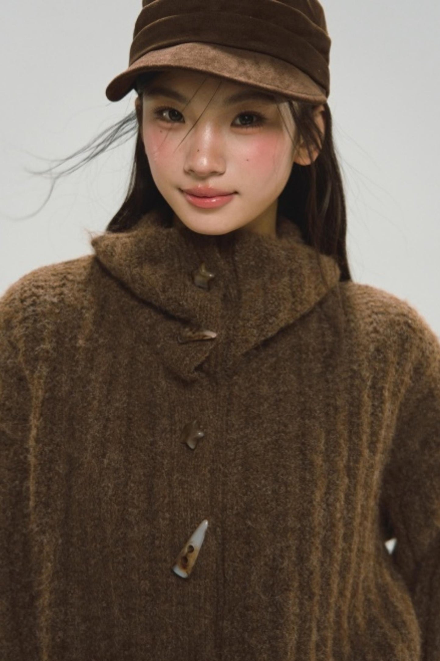 Oatmeal Toggle Knit Cardigan