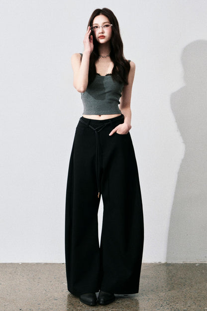 Chic Black Machete Trousers