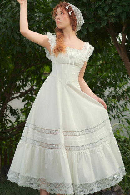 French Girly Slip Waist Dress