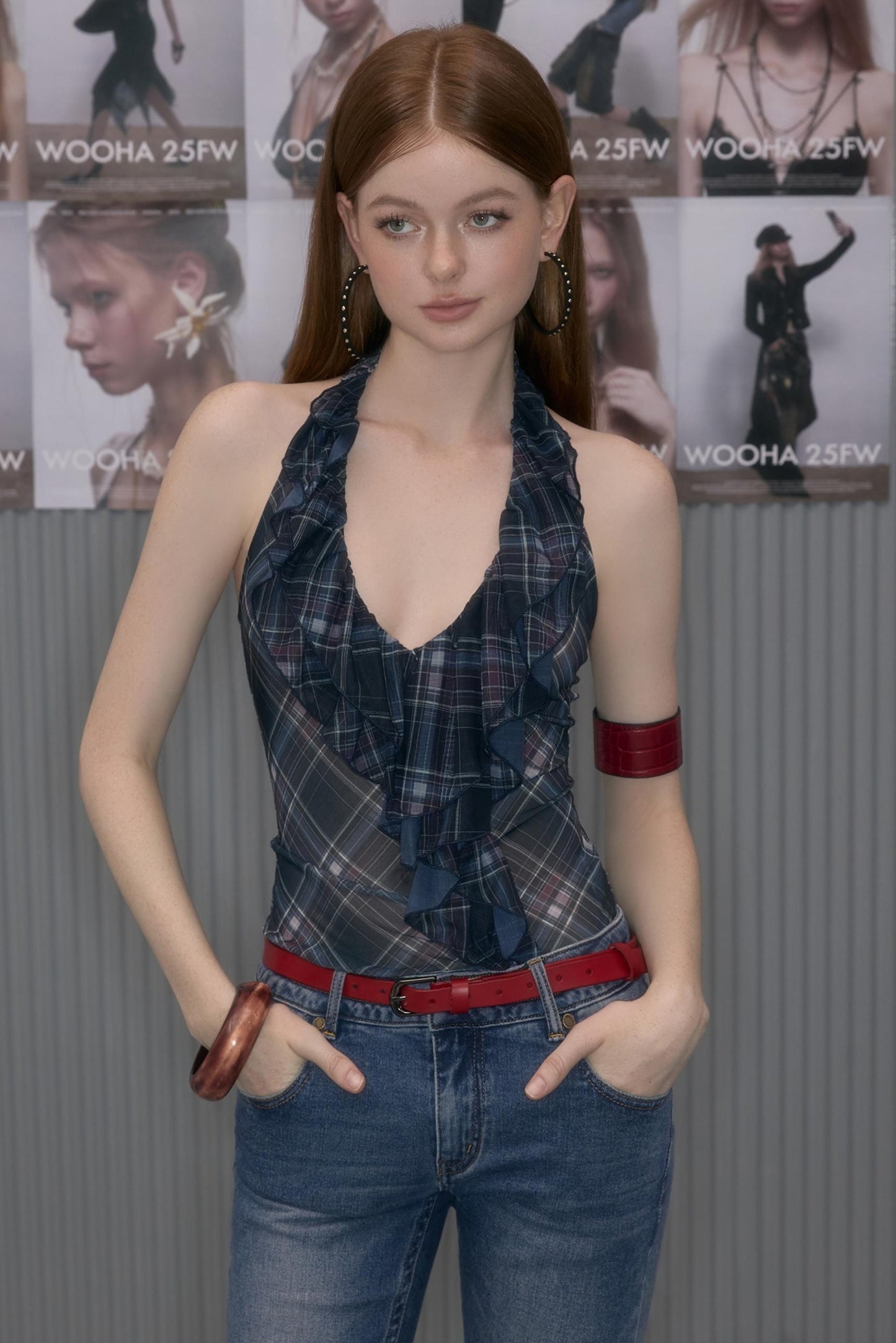 Autumn Plaid Edge Top