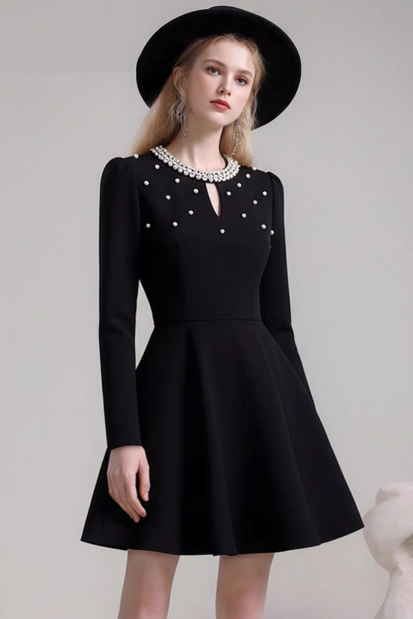 Handmade Beaded A-Line Dress