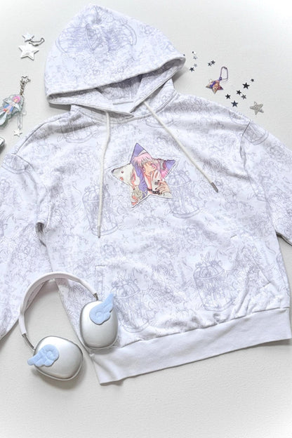 Millennium White Hooded Sweatshirt