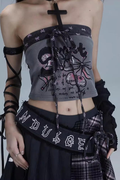 Splicing Bandeau Vest