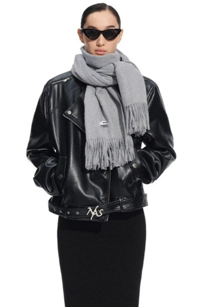 Classic Fringe Wool Shawl