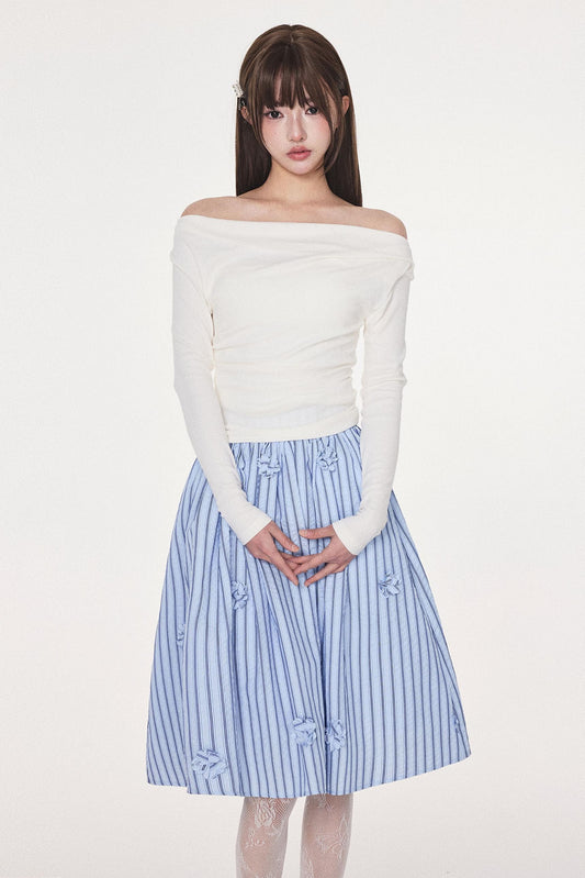 Versatile White Long Sleeve Top