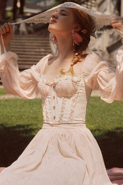 Custom Jacquard Corset Top