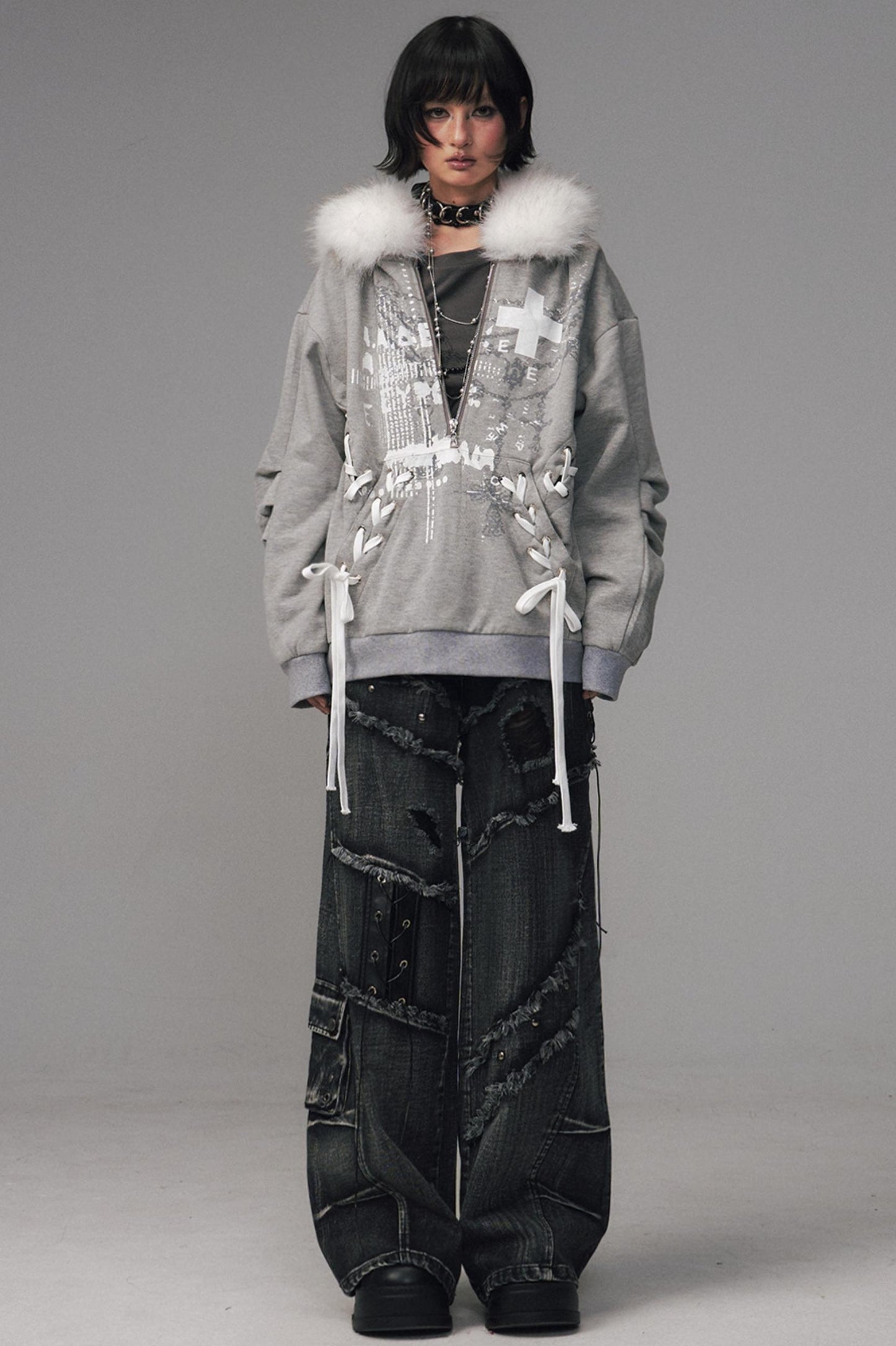 Back Garden Light Zipper Heavy Top