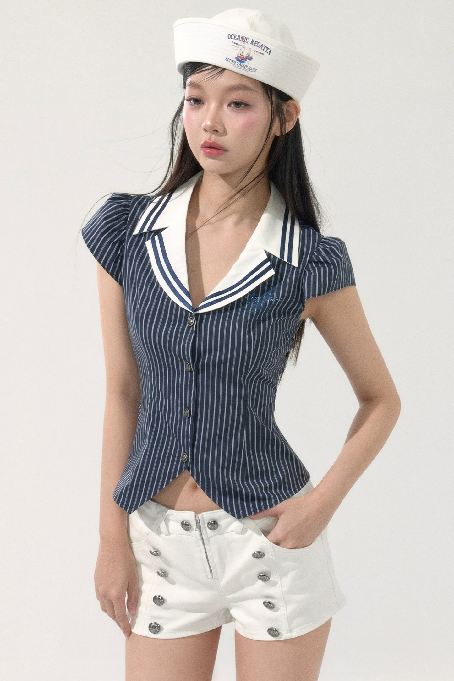 Vintage Flutter Sleeve Blouse
