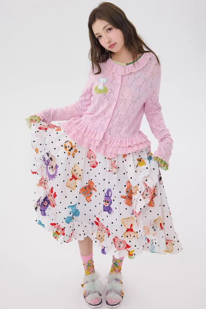 Polka Dot Lace Tutu Skirt
