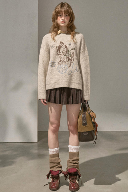 Kitten Knitted Sweater Top