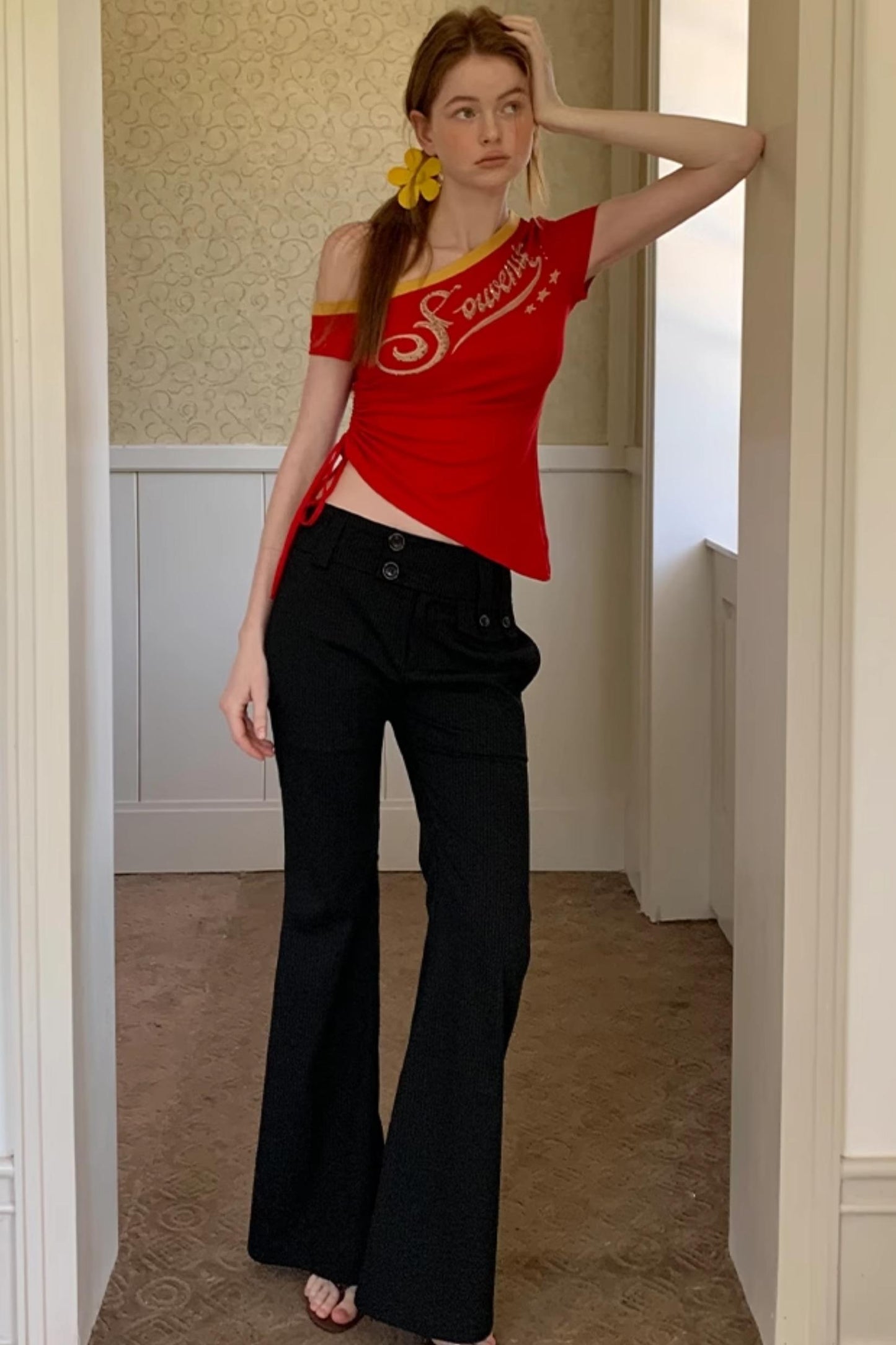 Summer Chic Flared Trousers