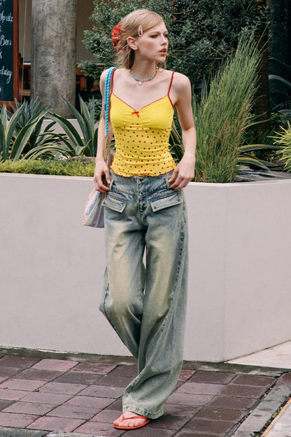 Vintage High-Waist Straight-Leg Jeans