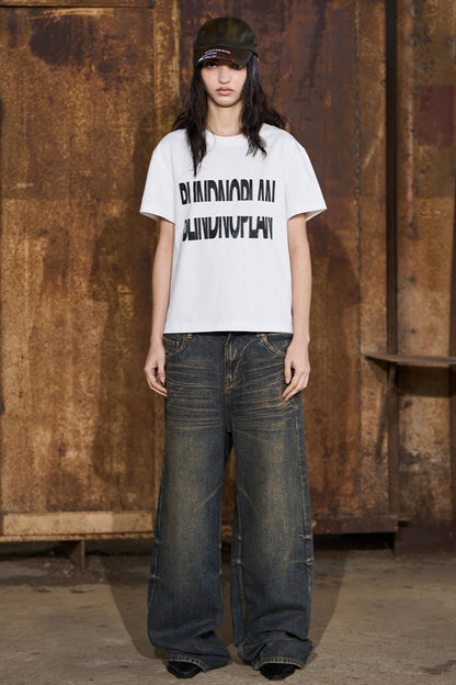 Yellow Distressed Jeans