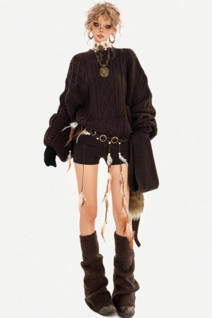 Milky Retro Sweater Set-Up