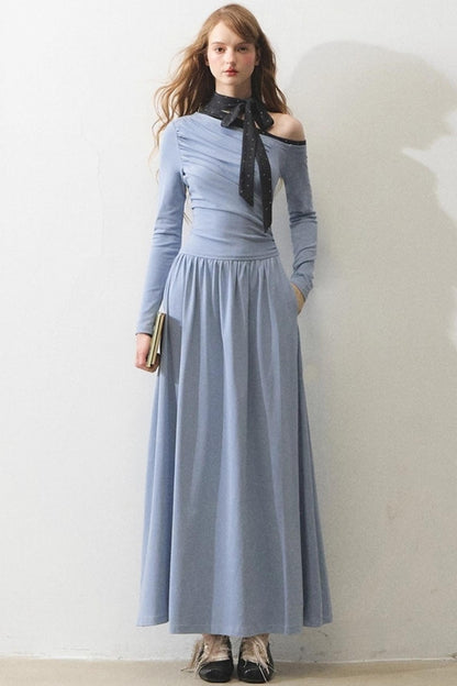 Romance Off-the-Shoulder Bow Dress
