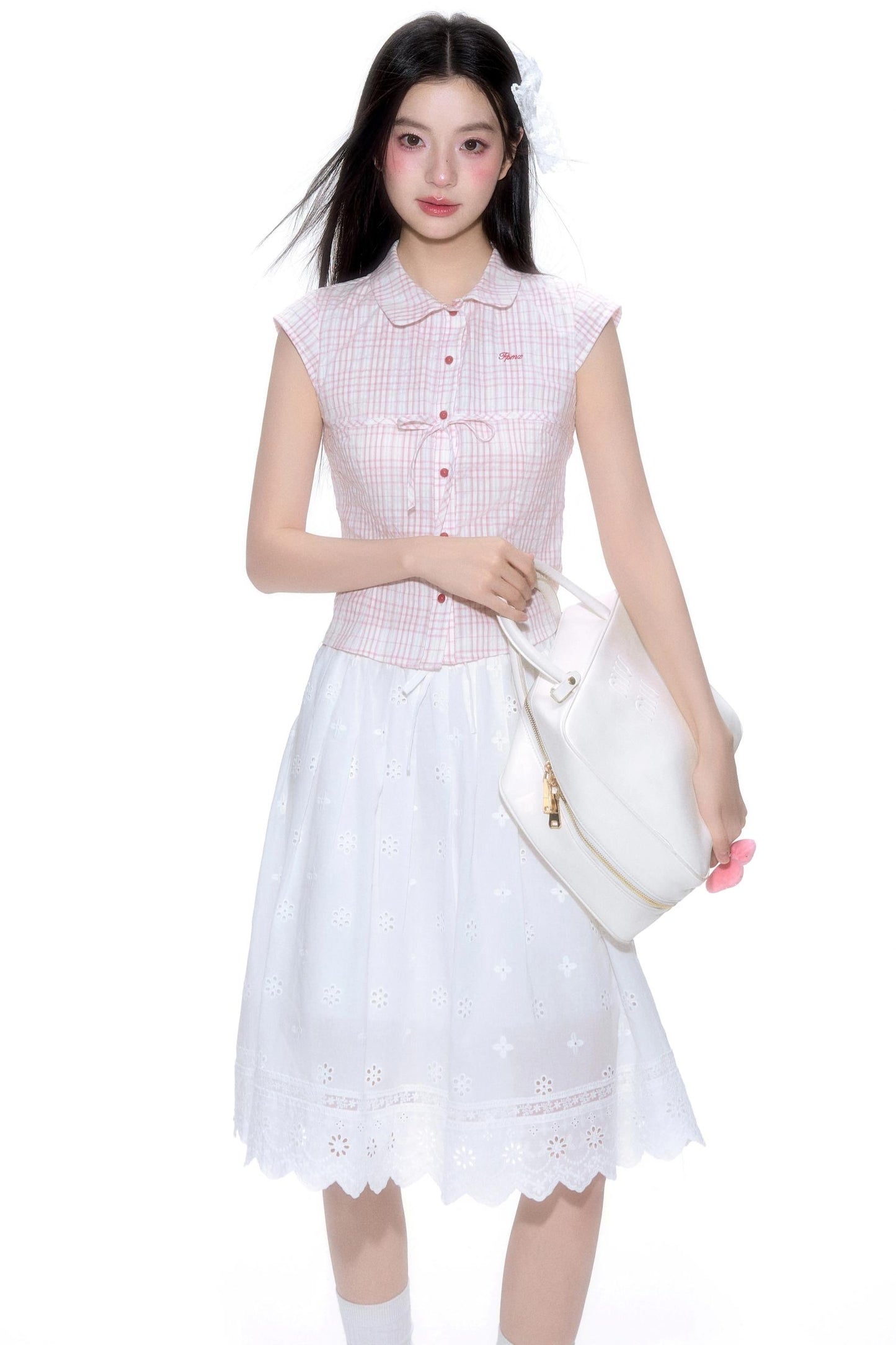 Short-Sleeve Color Block Shirt