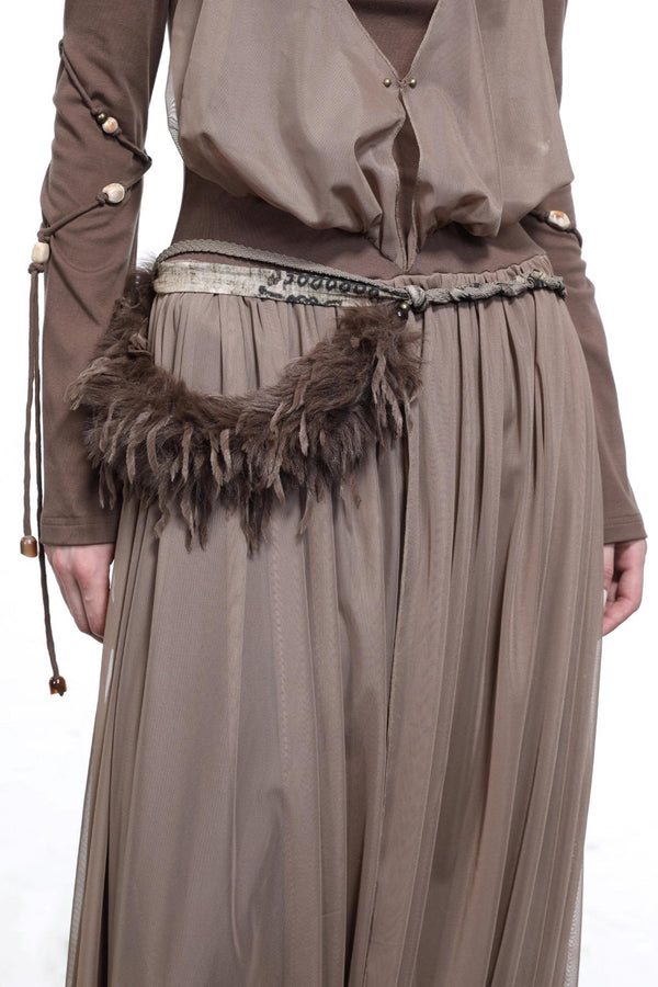 Patchwork Fur Waist Chain