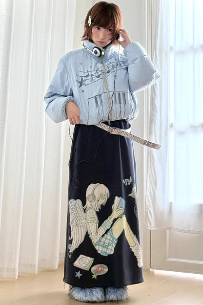 Original Navy Blue A-Line Skirt