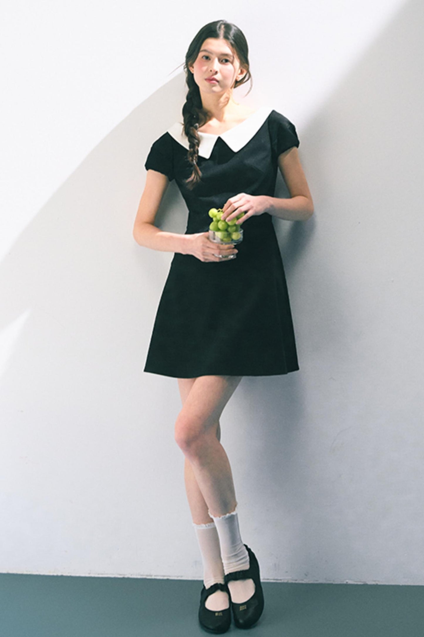Vintage Doll Collar Midi Dress