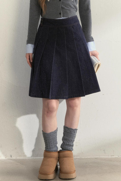 Retro Dot Denim Jacket Set-Up