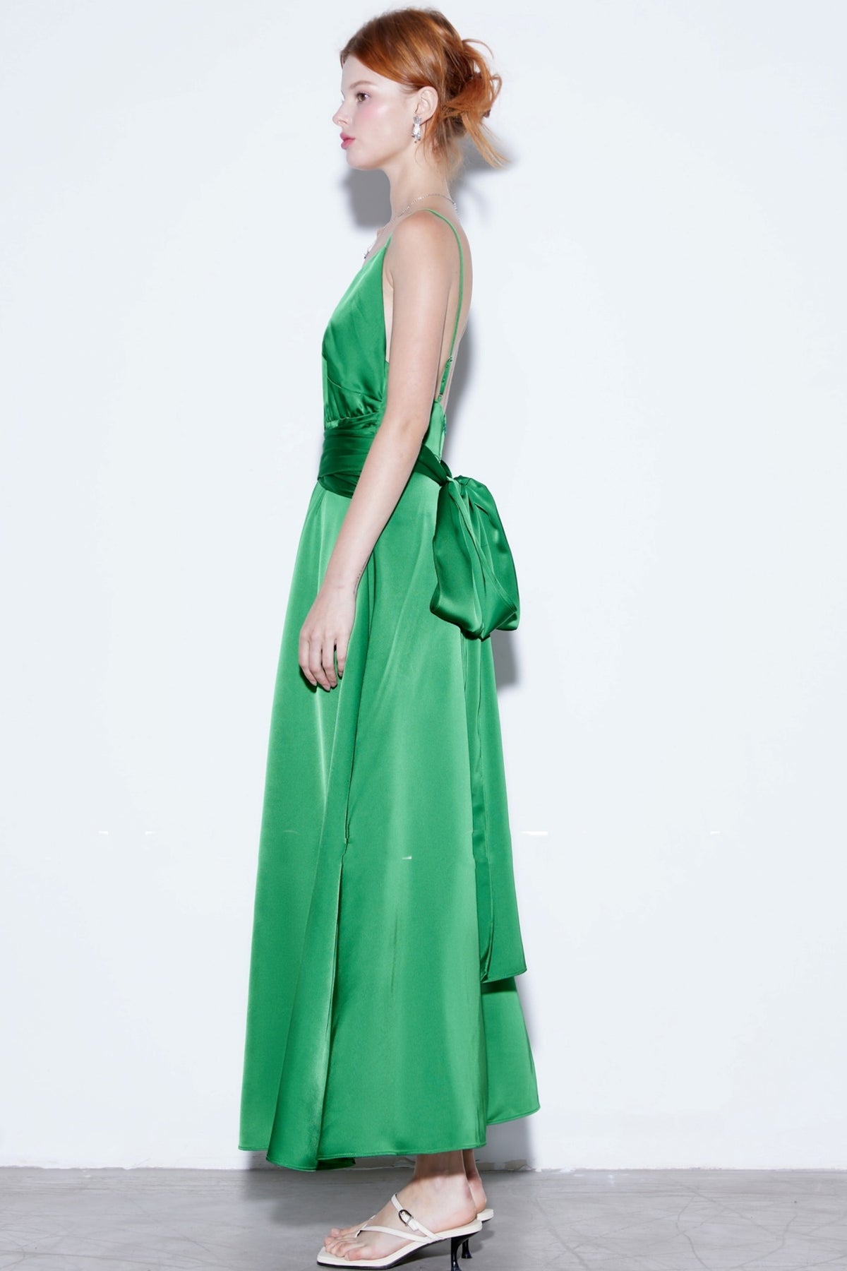 Green Vintage Resort Dress