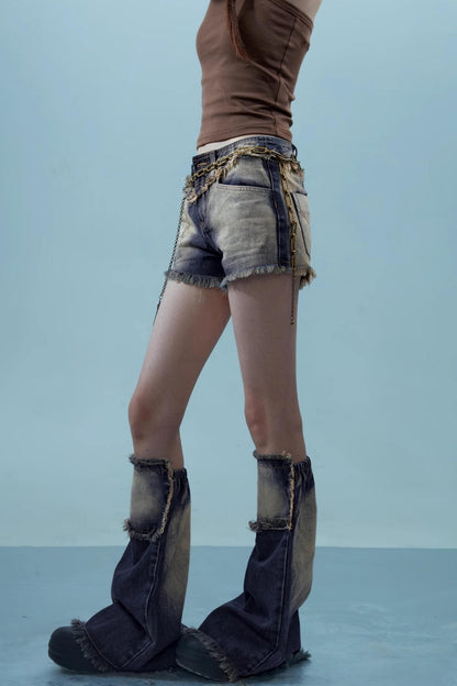 Love Sky Denim Shorts Set-Up