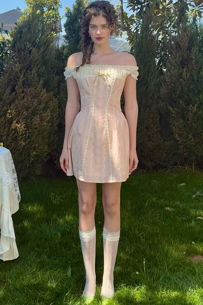 Lace One-Shoulder Dress