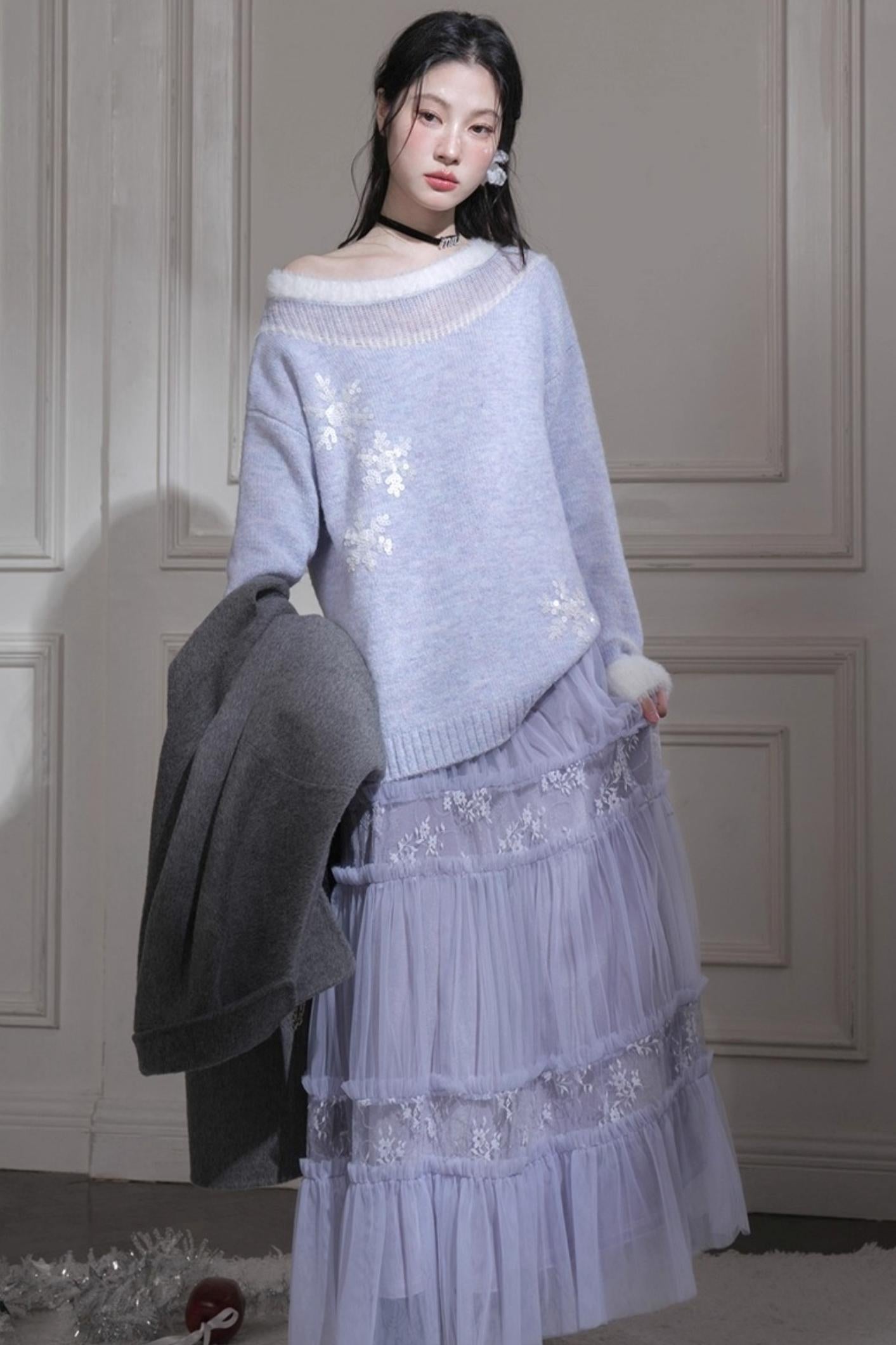 Layered Dreamy Velvet Skirt