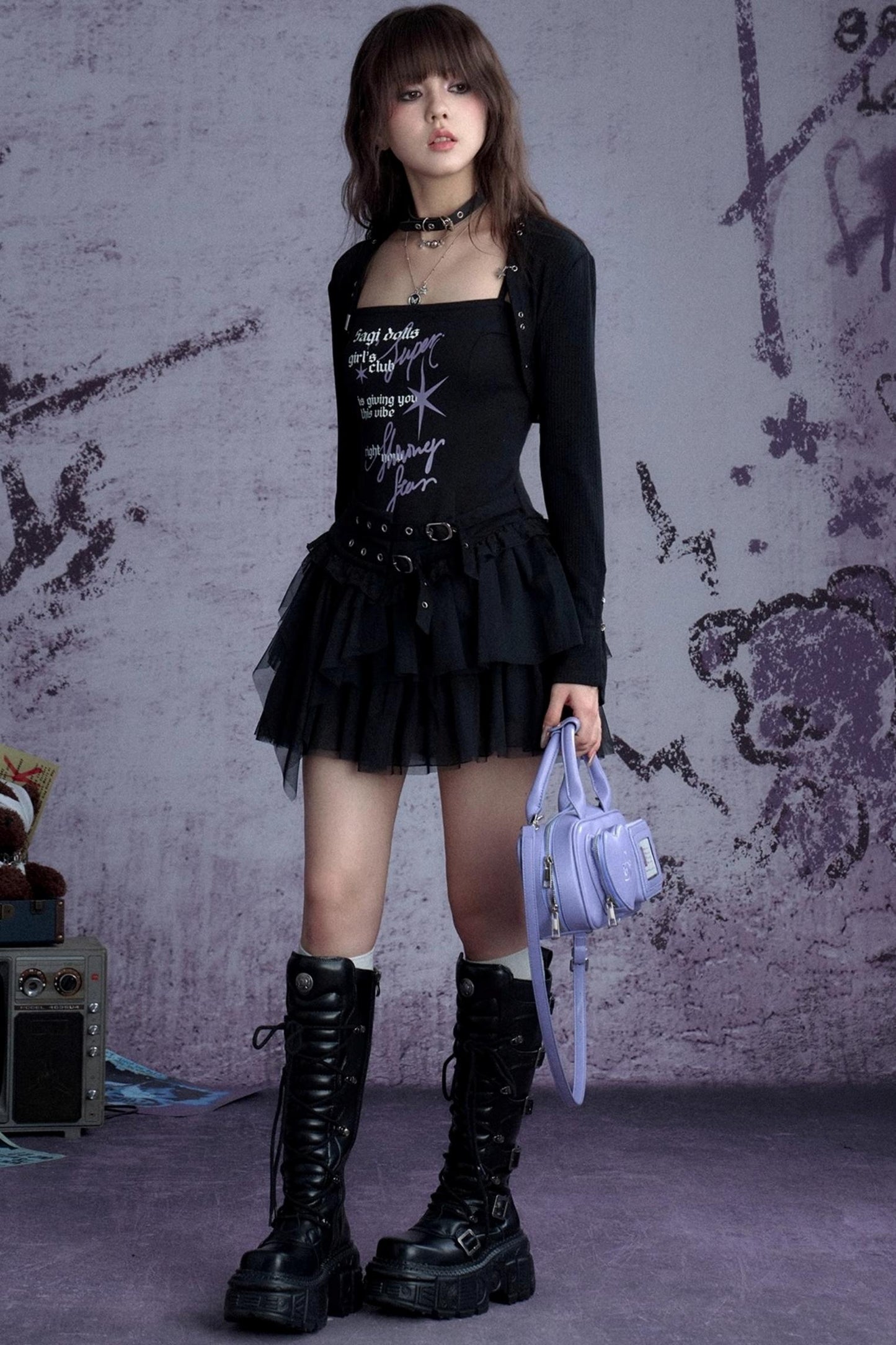 Black Graffiti Dress