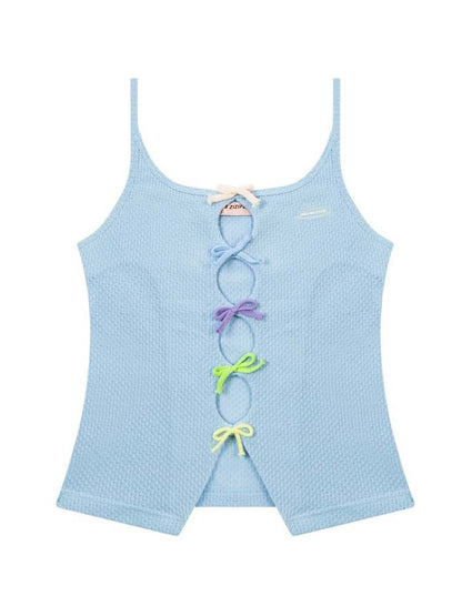 Colorful Ribbon Knit Camisole