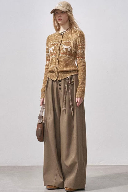 Fair Isle Floral Cardigan