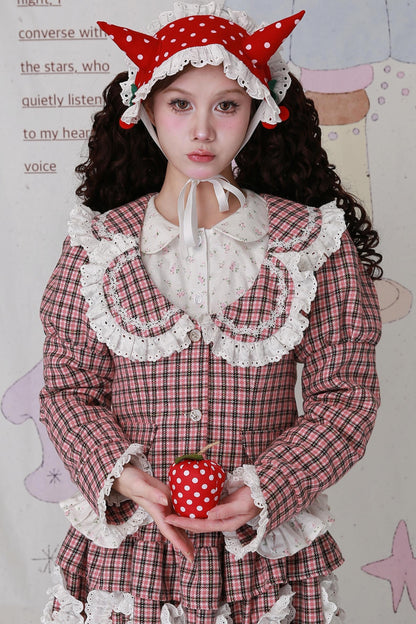 Christmas Pink Plaid Top