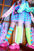 Pois color block + righe