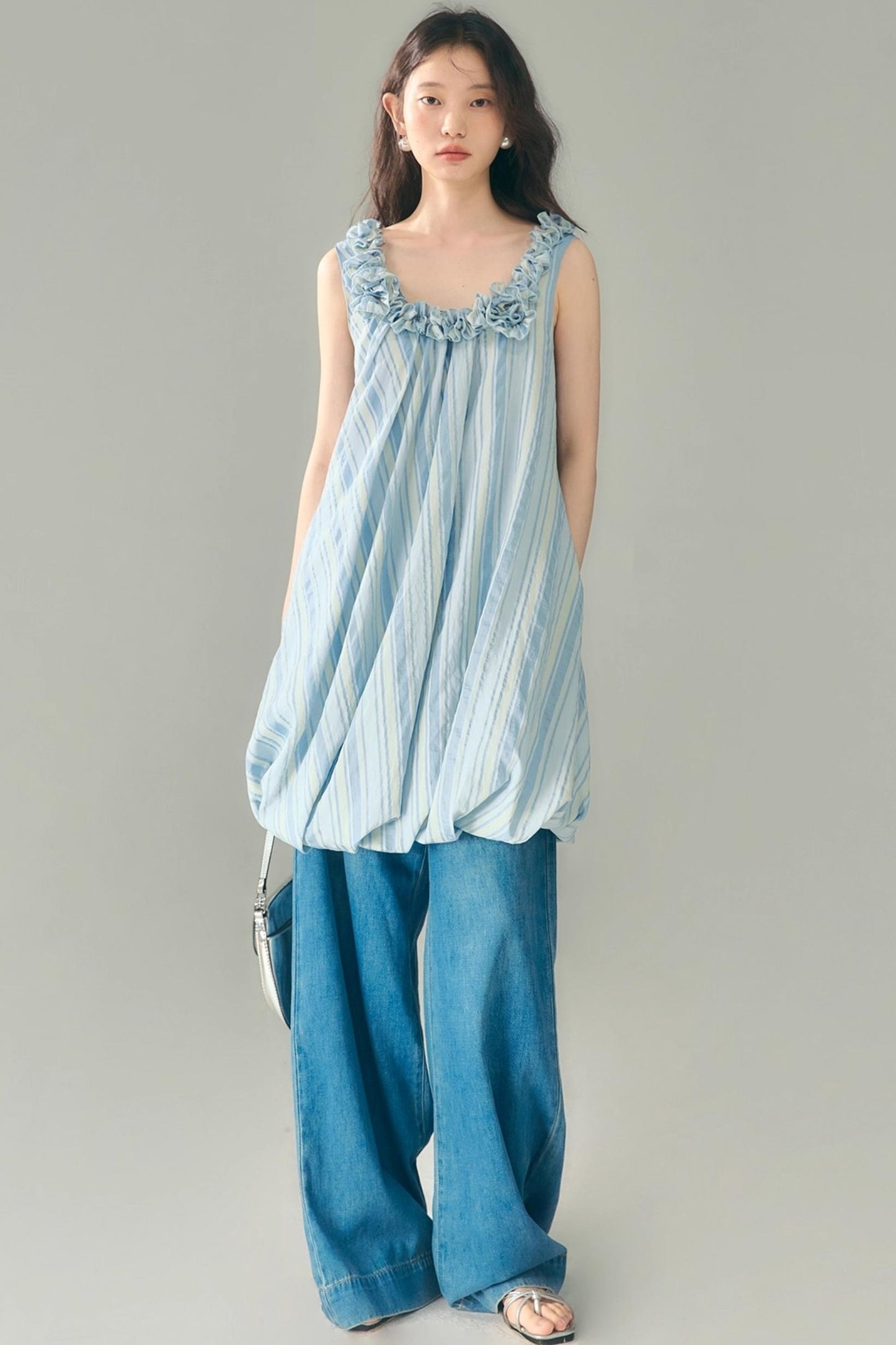 U-Neck Embroidered Dress