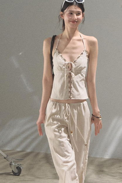 Amber Striped Pants Set-Up